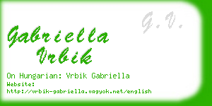 gabriella vrbik business card
